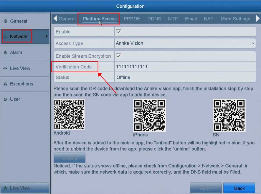 How to Find The Encryption/Verification Code? Hilook Hikvision Annke