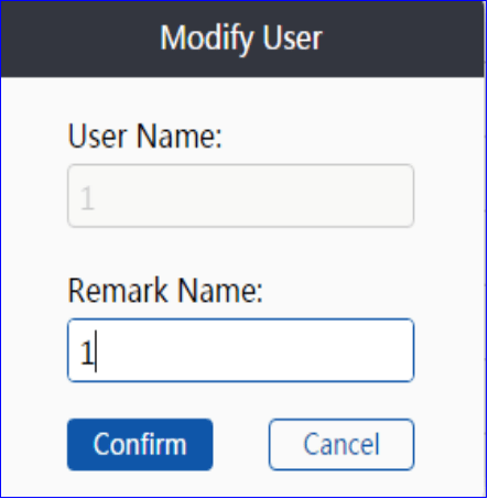 Modify user