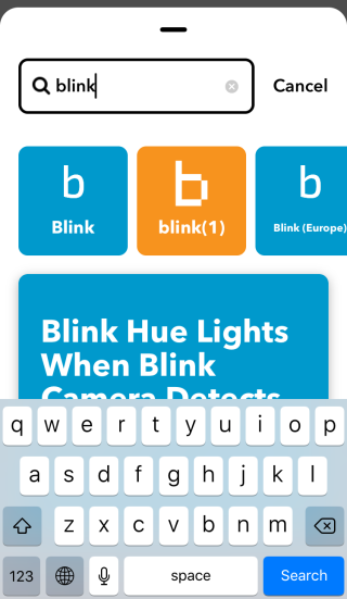 then search for Blink