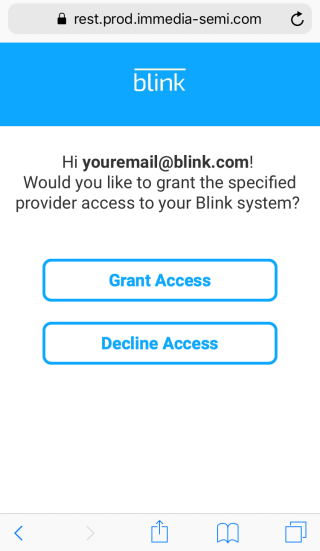 Tap on Grant Access