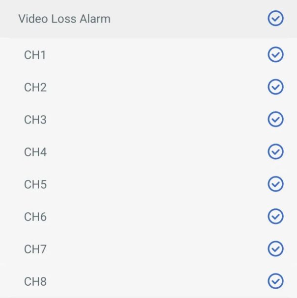 Camius View Video Loss notifications