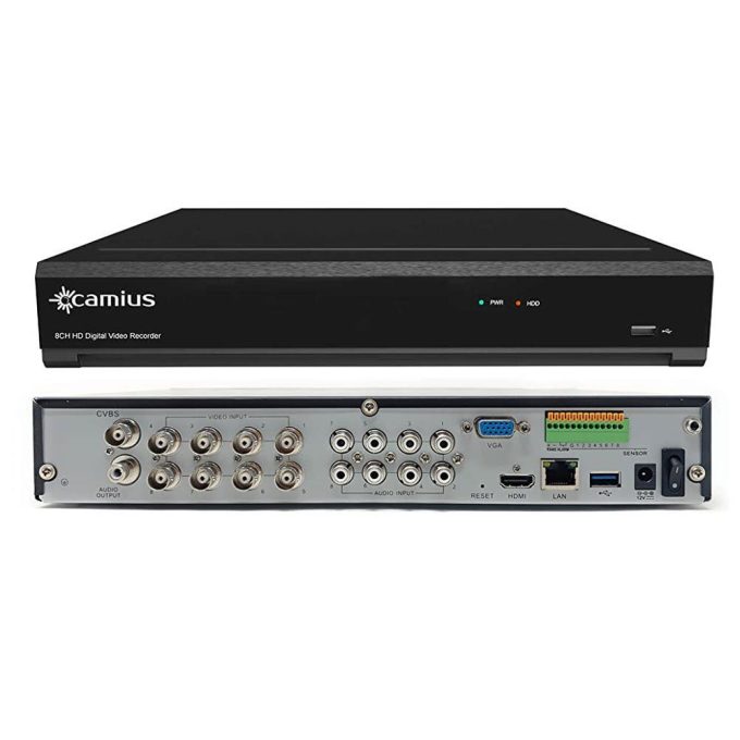 TRIVAULT4K184R2 Camius 4K 8 Channel DVR for Security Cameras Analog and IP TRIVAULT4K184R2 e1691096234750