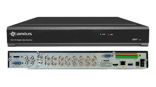 CAMIUS Professional 4K Hybrid 16 Channel DVR with Upgradable Storage trivault4k2168r