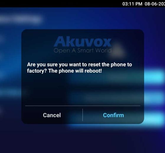 Factory Reset Akuvox Devices v2